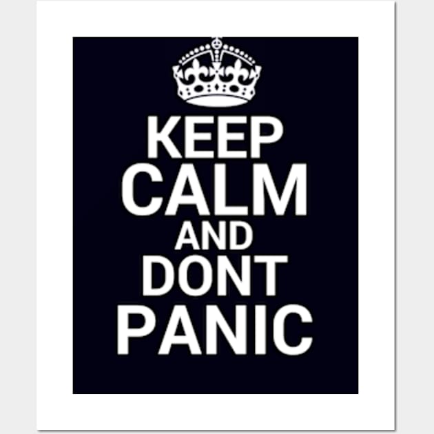 keep calm and dont panic stay safe Wall Art by Twfx_Design